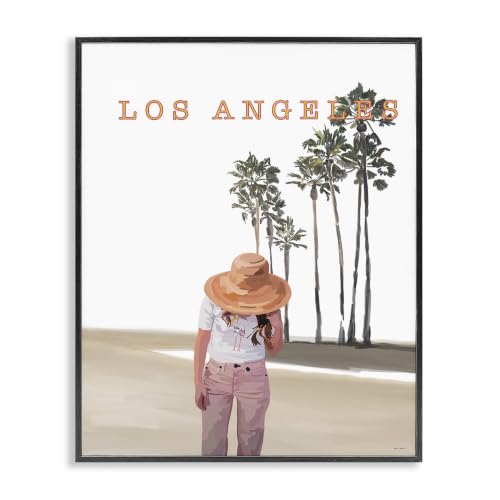 Trendy Summer Girl Los Angeles, 16 x 20 Inch Framed Giclée Print