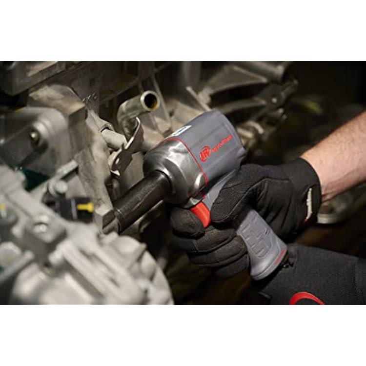 Ingersoll Rand 36QMAX 1/2 Air Impact Wrench, Quiet Technology, Torque Output Up to 640 ft lbs, Ultra Compact, Lightweight 2.4 lbs, Max Control, Gray