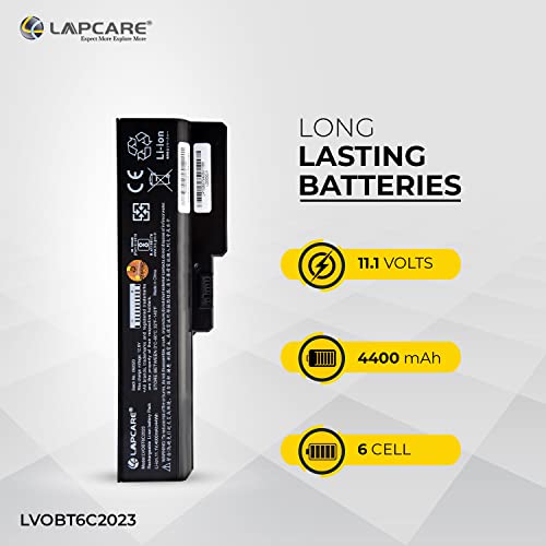 LAPCARE 11.1V 4000mAh 6 Cell BIS Certified Compatible Lithium-ion Laptop Battery for Lenovo 3000 B460 B550 and Z360 Models - Image 3