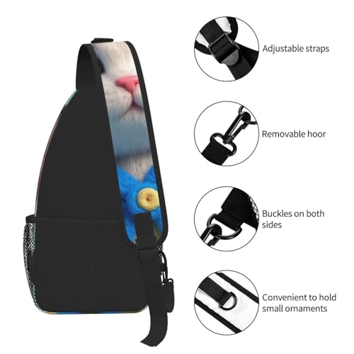 Mochila Sling para Mujer y Hombre, Bolsa Cruzada Urbana miniatura 7