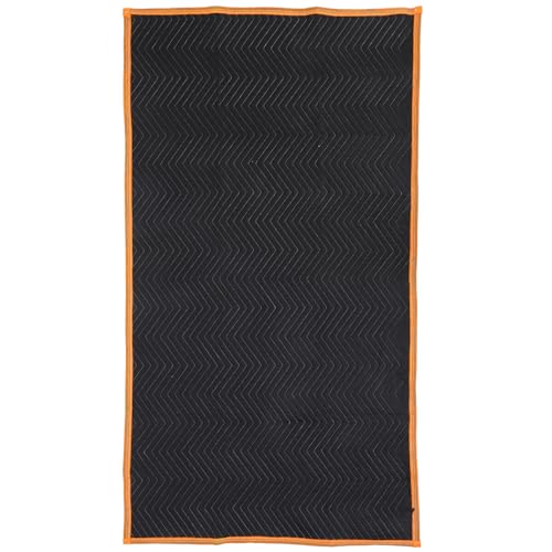 SOIMISS Manta de Embalaje Gruesa para Mudanzas Manta Protectora Resistente para Transporte de Muebles Cobertor Multifuncional Negro con Borde Naranja Acolchada y Portátil para Protección
