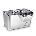 LifeBasis Ultrasonic Cleaner, Professional 45kHz Ultrasonic Jewelry Cleaner 20 Ounces (600ML) with Digital Timer, Watch Holder Ultrasonic Glasses Cleaner for Rings, Coins, Watches, Silver