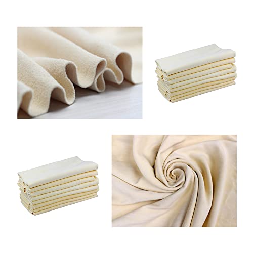 Shonye 40 x 60cm - Natürliches Hirschleder-Reinigungstuch, 1 Auto-Rehleder-Handtuch, Super Saugfähiges und Schnell trocknendes Auto-Ledertuch