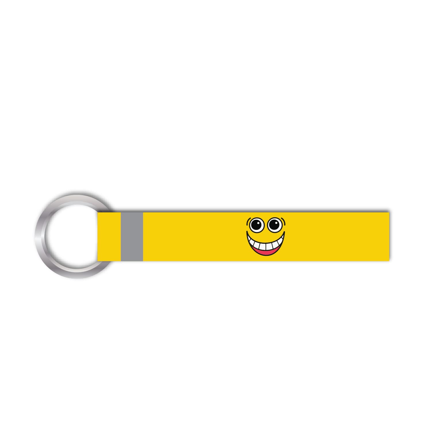 SIGNOOGLE1 Pcs Very Funny Smiling Emoji Printed Lanyard keychain Holder For All Bikes Car Girls Kids Key Holder Tag Multicolored (6.00 x 1.00 Inch)