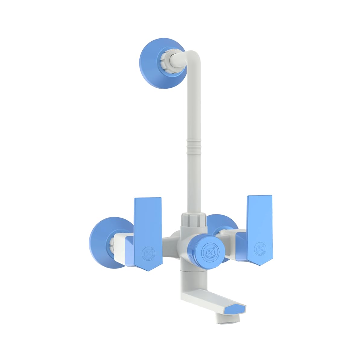 RN 3-in-1 Wall Mixer with L Bend and Overhead Shower Provision - Bathroom Tap Superior Plastic Taps (PTMT) RNG2019A19_White-Blue Dual | 15mm(1/2") Cartridge (B0DBZYFYBQ) Amazon Price History, Amazon Price Tracker