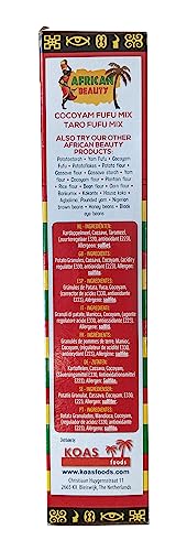 Cocoyam Fufu Flour African Mix 680,4 G – Autentica Farina Di Fufu Di Alta Qualità Con Vero Cocoyam – 100% Naturale Di African Beauty (Confezione Da 2) - 4