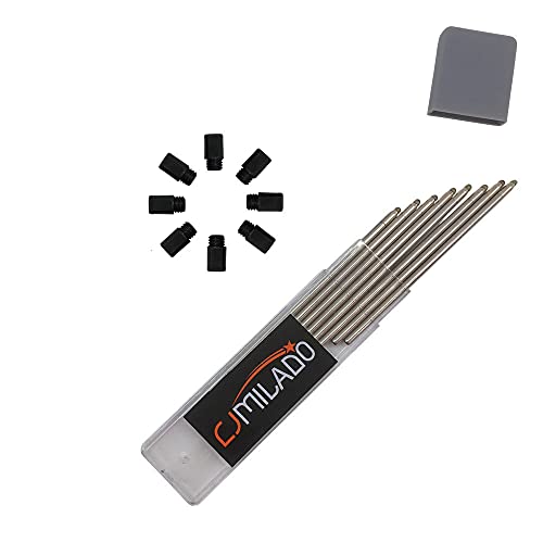 Ballpoint Pen Metal Mini Refill D1/635 Refill- Medium Point Refill for Multifunction Pen,Mini Pen Compact Pen(Black ink 8 pack)