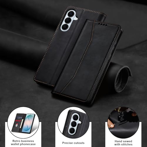 Image of Jasonyu Flip Wallet Case for Samsung Galaxy S26 5G,Black