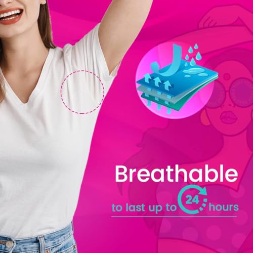 PINQ POLKA Sweat Pads For Underarms For Women & Men | Armpit pads| Prevents Stains |Absorbs Sweat & Unpleasant Odour | Breathable - 56 Pcs - Image 3