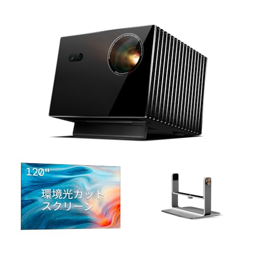 Valerion VisionMaster Max �g���v�����[�U�[ 4K�v���W�F�N�^�[ �{ ���W���o���X�^���h �{ 120�C���` �t���l��ALR�X�N���[�� �Z�b�g