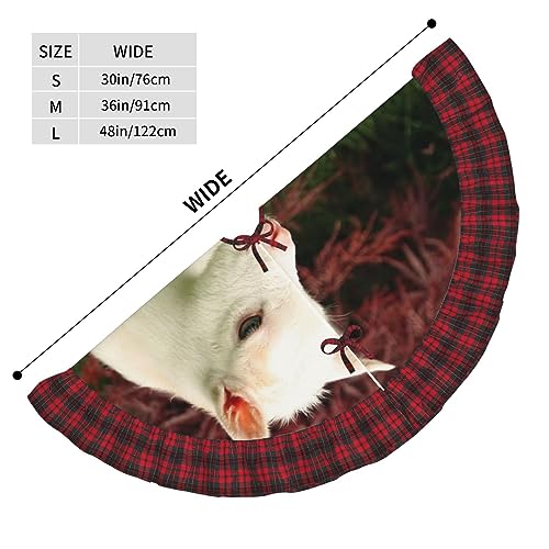 Jupe de sapin chèvre avec imprimé durable de 91,4 cm de diamètre