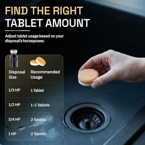 Zyro Garbage Disposal Cleaner Tablets – 24 Pack | Kitchen Sink Drain Cleaner & Deodorizer | Eliminates Odors | Fights Grease & Food Buildup | Foaming Citrus Fresh | 1 Year Supply - 4