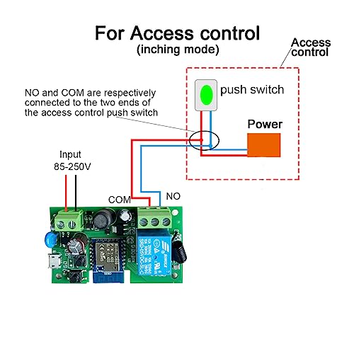 Smart Switch Module for Sliding Gate Openers,Garager Opener,Access Control, Remote Control,Compatible with Amazon Alexa and Google Home