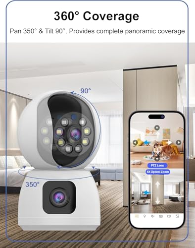 Image of IFITech 4MP HD Smart 4G Dual-Lens CCTV Camera - 4G LTE Connectivity | 360 Coverage | Two-Way Audio | Colorful Night Vision | True Plug & Play, Easy Setup | Made in India | IFI-4G1N