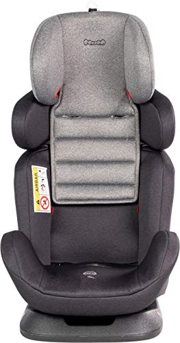 Booboo Fino Kinderautositz und Reboarder für alle Altersklassen - Gruppe 0+/1/2/3 (0-36 Kg) Dark Grey Melange