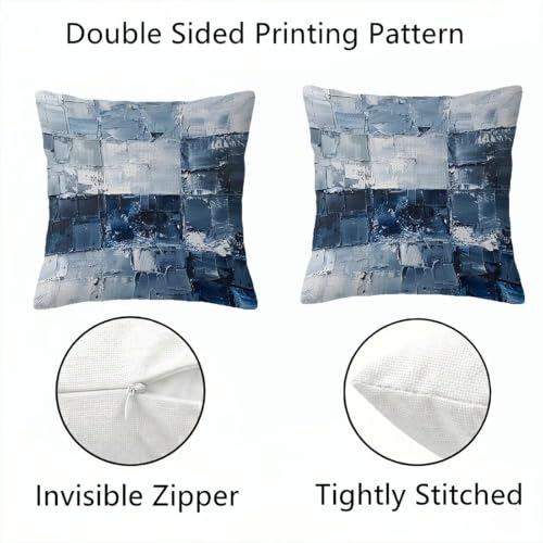Housse de coussin imperméable 45x45 anti-tache pour canapé extérieur - 7