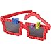 Bedwina Building Blocks Glasses - Pack of 6 - Block Mania Building Block Glasses with Extra Bricks for Carnival Supplies, Stocking Stuffers and Birthday Party Favors for Kids