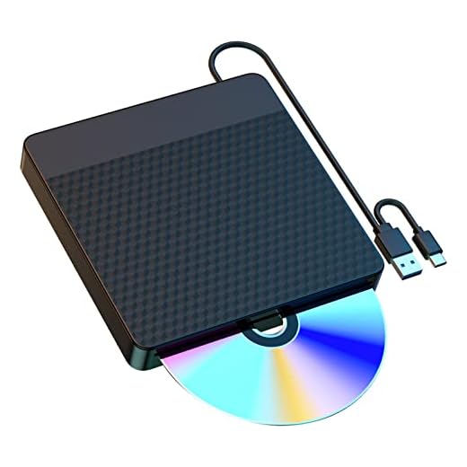 NVOPERANG External CD/DVD Drive for Laptop, USB 3.0 Type-C Slot-in CD DVD Burner Player CD ROM Writer External Disk Drive Optical with Laptop PC Linux MacBook Desktop for Windows 7/9/10/11 Linux OS
