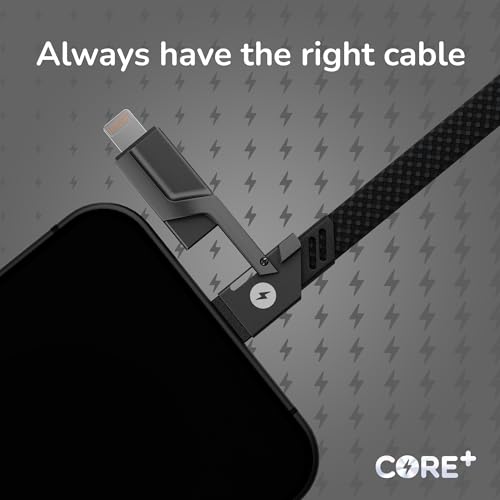 Cable universal 4 en 1 CORE+ de 60W contra el caos de cargadores 6