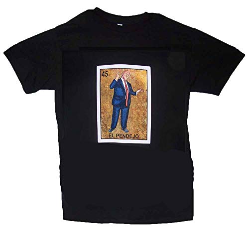 El Pendejo Trump Lottery T-Shirts Loteria Mexican T-Shirts Men's Size: Large - Gifts