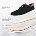 VILOCY Men's Wide Casual Dress Oxfords Business Shoes Fashion Sneakers Mesh Breathable Comfortable Walking Shoes Black,Wide EU41