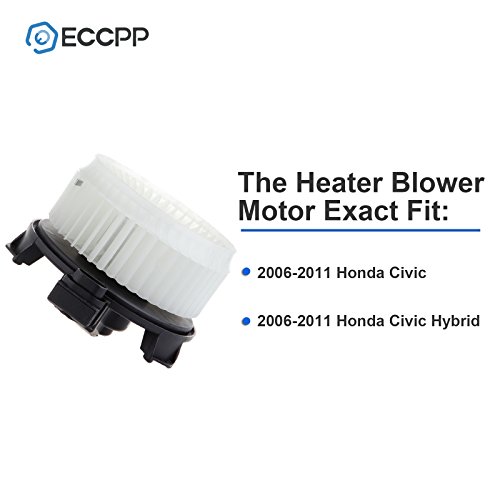 Eccpp Abs Plastic Heater Blower Motor For Honda W/Fan Cage Fit For 2006-2011 For Honda Civic /2006-2011 For Honda Civic Hybrid #TOP2