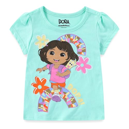 Image of Nickelodeon Dora the Explorer Girls Short Sleeve T-Shirt and Shorts Set for Toddlers