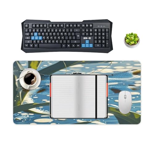 Blue Dragonfly desk mat grande en goma antideslizante miniatura 4