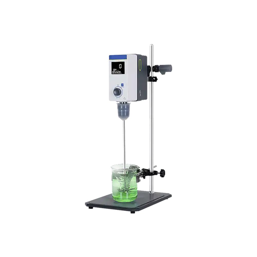 Agitador aéreo sin escobillas DC LCD Digital 2000RPM | Capacidad de 20 litros, 2000 rpm, torque de 40 N·cm, pantalla LCD, mezcla de laboratorio silenciosa
