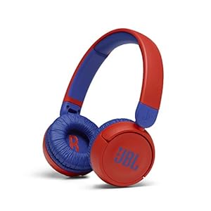 JBL Jr 310BT – Overear hoofdtelefoon voor kinderen met Bluetooth en ingebouwde microfoon, in rood