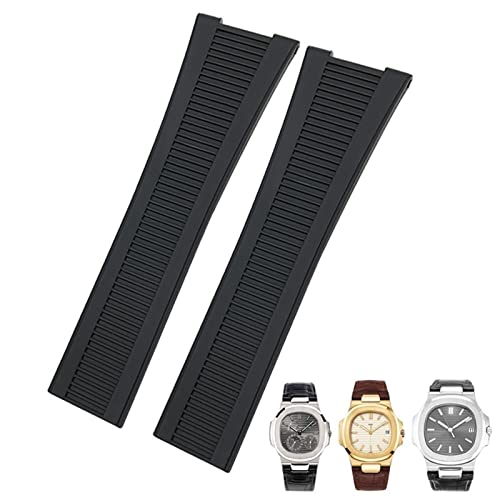Bracelet Patek Philippe Nautilus 25mm ZUC en silicone de qualité supérieure