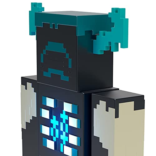 Mattel Minecraft Warden Action Figure With Lights, Sounds & Attack Mode, Collectible Toy Inspired By Video Game, 3.25-Inch #TOP3