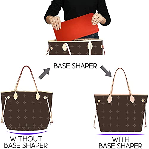 Speedy 30 Base Shaper, Brown Bag Shaper for LV Speedy Bags and other LV Totes, Vegan Leather (Brown, Speedy 30)