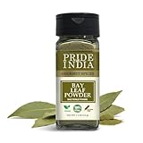Pride of India Bay Leaf Powder 1.7 oz | Ground Bay Leaves Tej Patta Spice Powder | Aromatic Laurel Leaves Seasoning for Soups, Stews, Curry & Tea | Fresh & Easy to Use