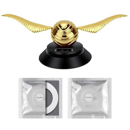 Image of KOMMI Creative Car Air Freshener Solar Energy Rotating Aromatherapy Car Diffuser for Car Home Office