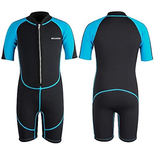 Seaskin Kids Wetsuit for Boys Girls Toddlers 2mm Neoprene Thermal Swimsuits