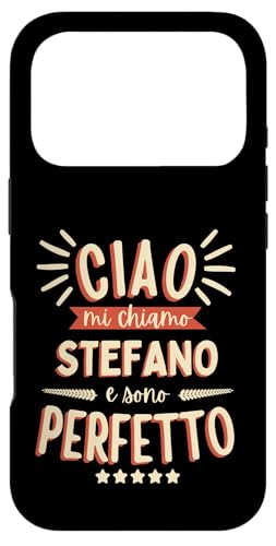Stefano Idea Regalo Personalizzata Nome Divertente �X�}�z�P�[�X iPhone 17 Pro �p