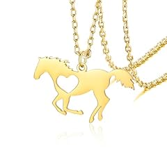 gold heart horse
