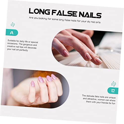 FRCOLOR 1512 Peças De Unhas De Balé Bailarina Unhas Postiças Unhas Falsas Adesivos De Unhas Postiças