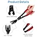 Tian 19Pcs Kit Herramientas de Desmontaje Coche Interior Herramientas de Eliminación de...