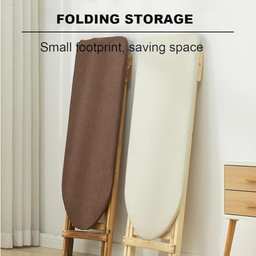 Professional Wooden Ironing Board - Height Adjustment, Folding Stand for Steam Generator, Solid Wood Ironing Table - 3 Levels E - Image 4
