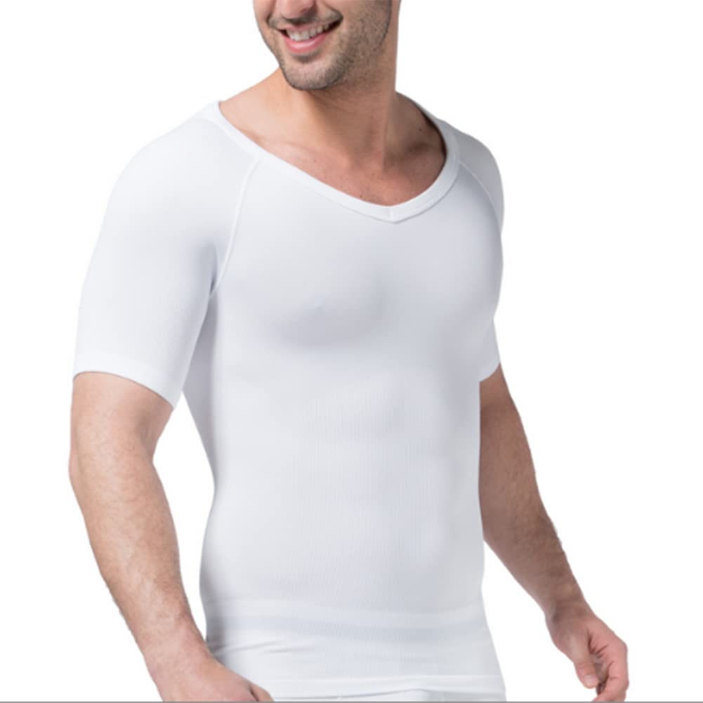 Chaleco Adelgazante para Hombre, para Abdominales Gynecomastia Pecho Binder Comprimir Pecho Abdomen