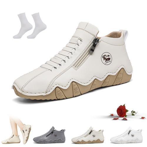 Zapatillas de cuero italianas hechas a mano for mujer,...