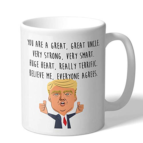 MugBros Funny Great Uncle Donald Trump Novelty Prank Gift 11 Ounce Coffee Mug (Uncle Mug)