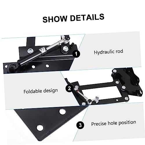 Mesa elevable acero laminado frío negro para proyecto de hogar 4