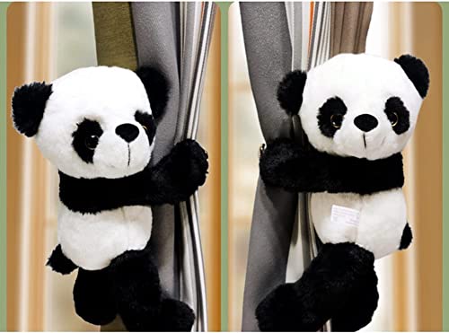 Soporte de cortina de oso panda para sujetar telas pesadas sin dañar la pared 5