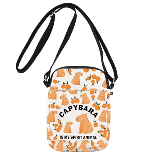 G2TUP Capybara Crossbody Bag Capybara Lovers Gifts Capybara Is My Spirit Animal Capybara Shoulder Bag