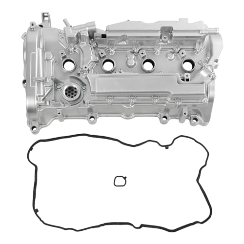 Image of Upgraded Aluminum Engine Valve Cover with Gasket Replacement for Honda CR-V 2015 2016 2017 2018 2019 Accord 2013 2014 2015 2016 2017 2.4L Replace 12310-RDF-A01 12310RDFA01 123105-A2A-01 123105A2A01