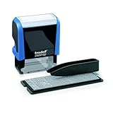 Trodat Printy 4911 DIY Self Inking Stamp,Blue Body - Black Ink,29x54x69mm