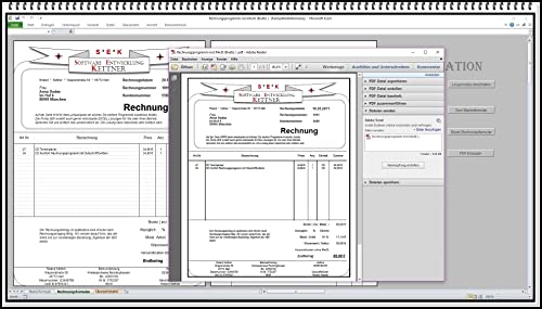 Rechnungsprogramm mit Produktpalette, Kundendatenbank PDF Funktion. Einfache...